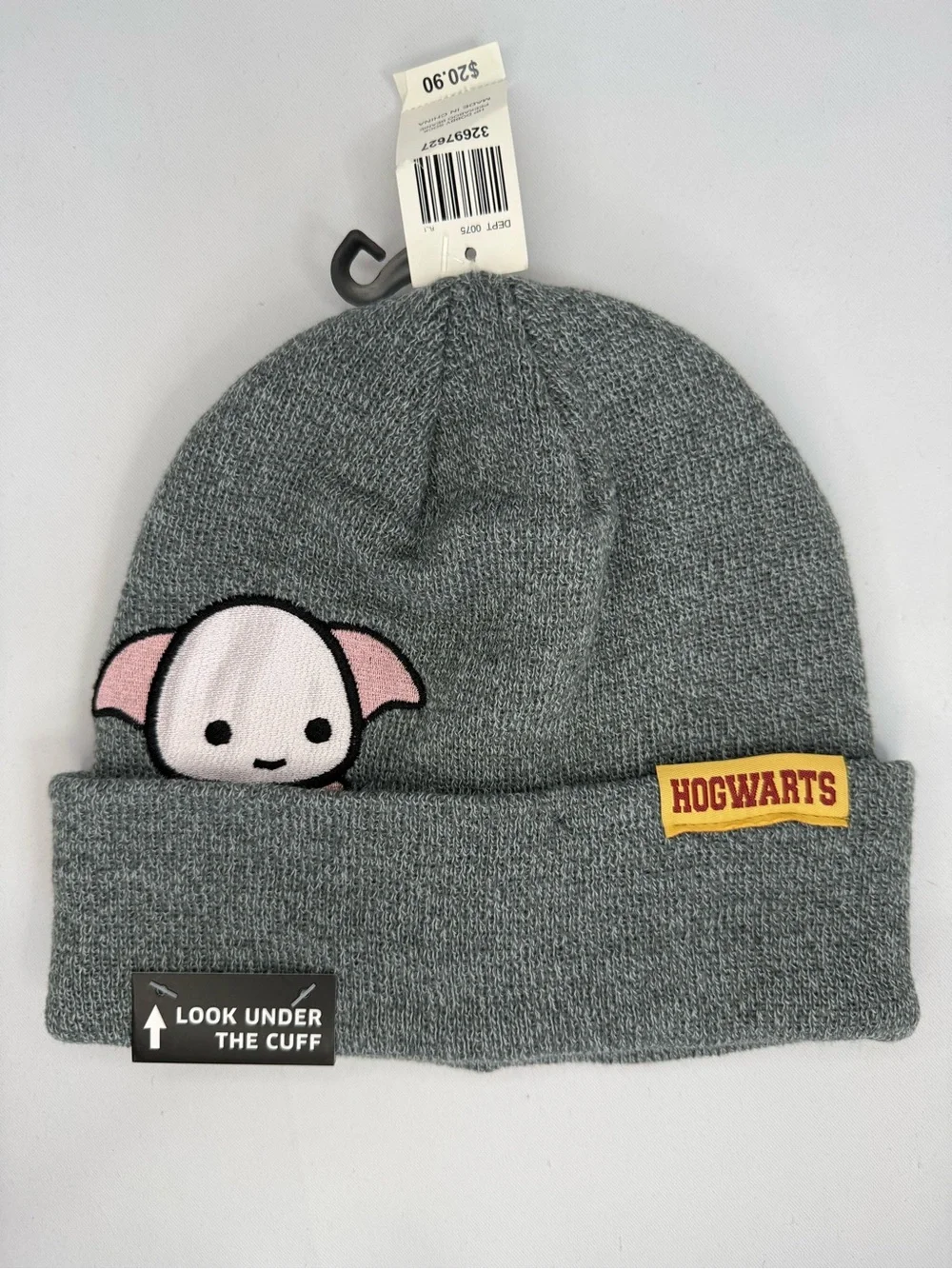 Hogwarts Grey Beanie with embroidery